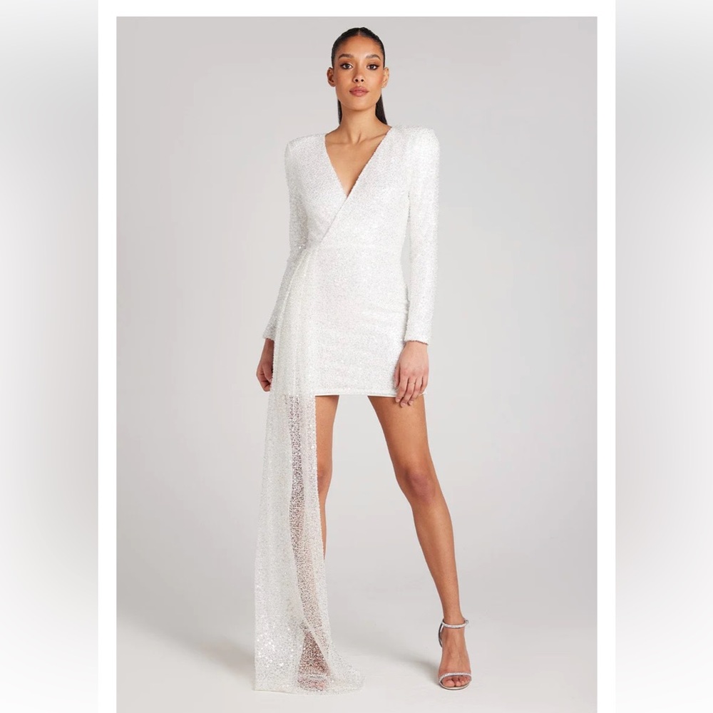 Nadine Merabi Leah White Dress